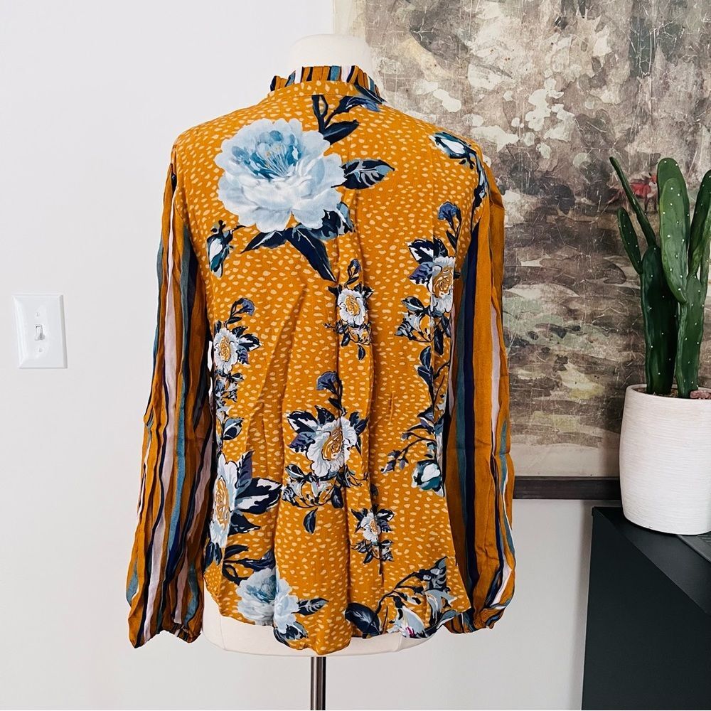 Anthropologie Bl-nk London Breton Peasant Top Size Medium - Picture 4 of 11